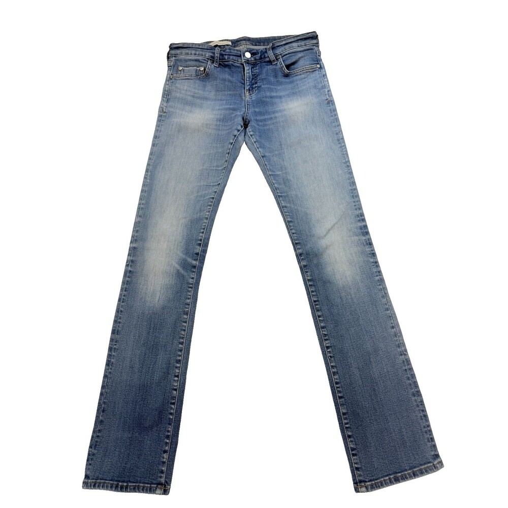 Pilcro Anthropologie Jeans Size 28 Straight Leg Blue Mid Rise 32x30 No Tag